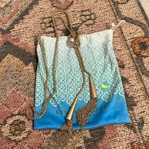 Kendra Scott gold tassel necklace